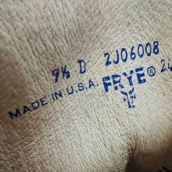 FRYE Mens Campus Boots 2J06008 Brown Leather Pull On 9.5 D Made In USA main image 5